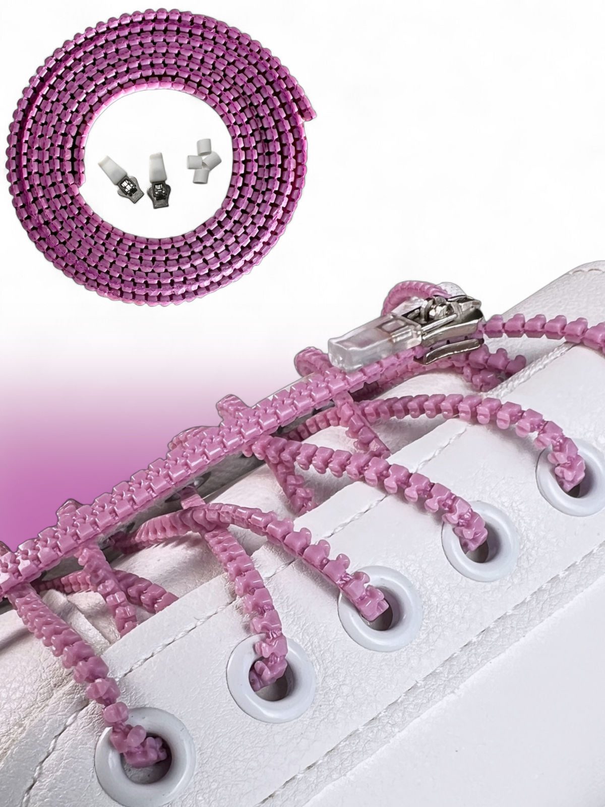 ZIPUP LACES | Schnürsenkel ohne Binden zum Zippen (lila)