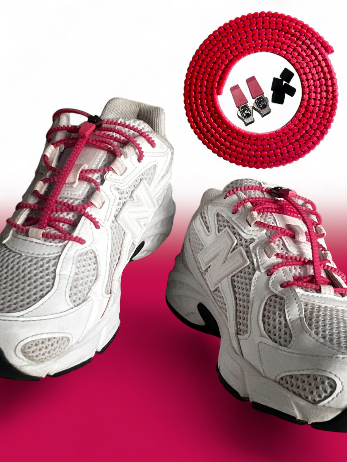 ZIPUP LACES | Schnürsenkel ohne Binden zum Zippen (pink)