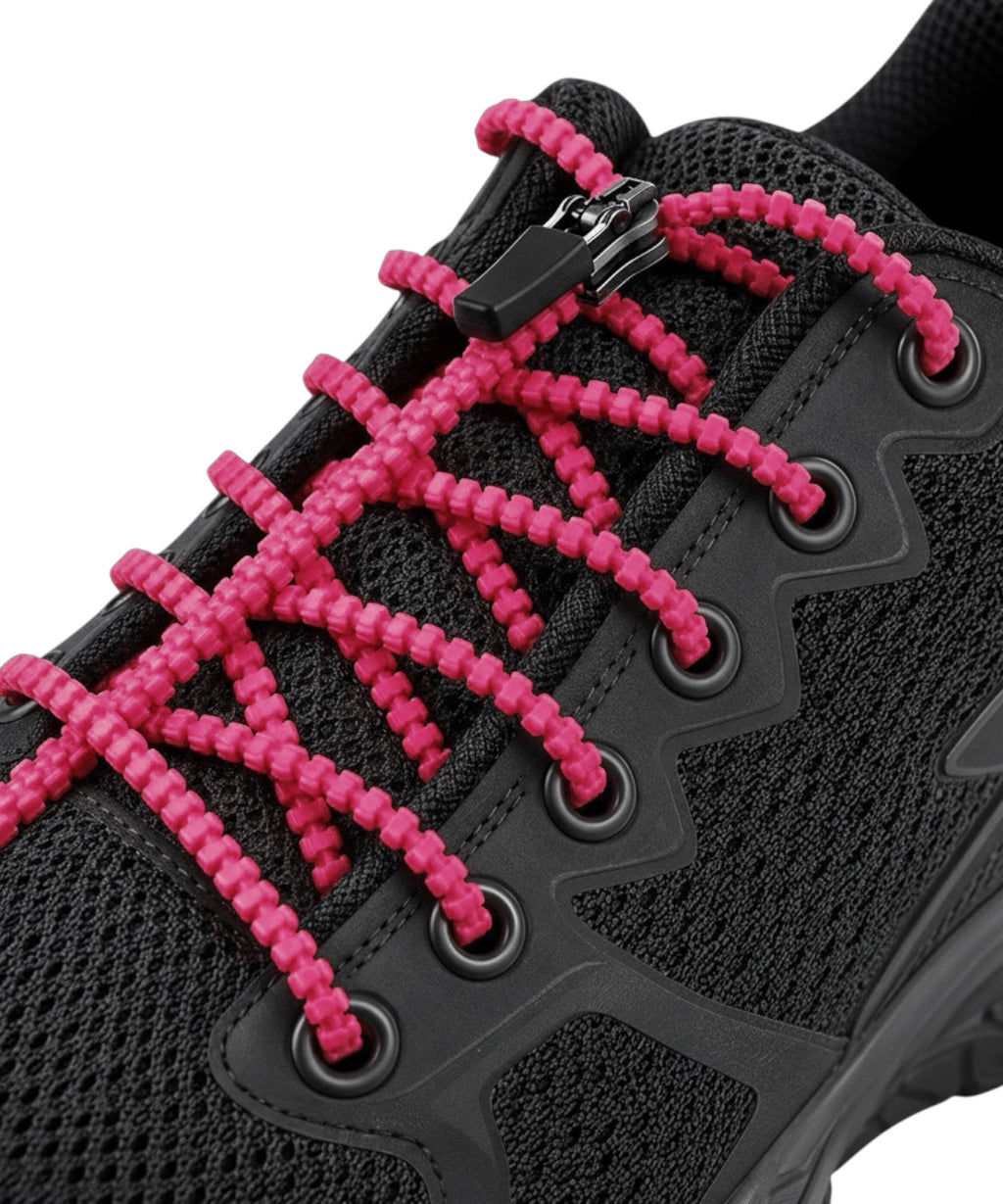 ZIPUP LACES | Schnürsenkel ohne Binden zum Zippen (pink)