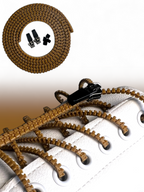 ZIPUP LACES | Schnürsenkel ohne Binden zum Zippen (braun)